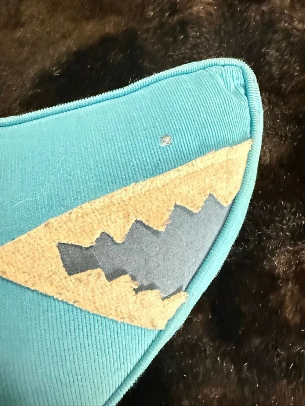 Crate & Kids Blue Soft Shark Throw Pillow Room Decor Unisex
